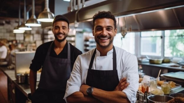 why-choose-us portrait-restaurant-owner-with-chef-commercial-kitchen-64073-1919